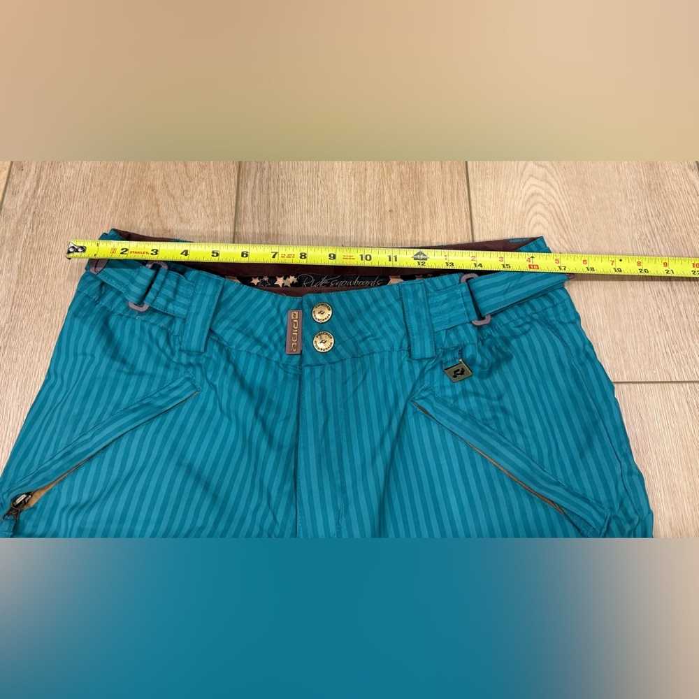 Ride Snowboards Women’s Teal Waterproof Snowboard Pants Size Medium - Picture 8 of 8